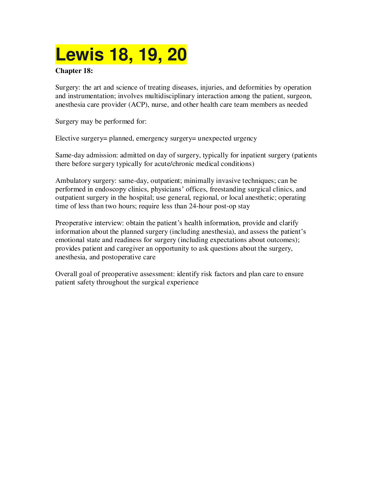 Preview image for Lewis 18, 19, 20